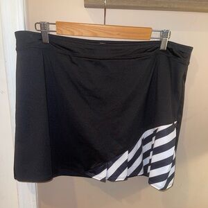 Slazenger Black Skirt with White Stripes golf skirt skirt size XL